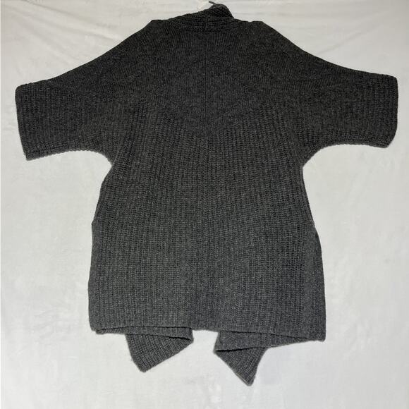Toad & Co San Ysidro Wool Cardigan Womens Small Gray Open Chunky Knit Sweater - Picture 2 of 12